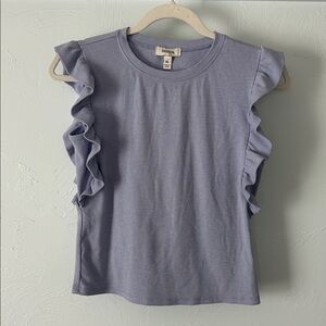 Speechless Girls Ruffled Light Purple Blouse